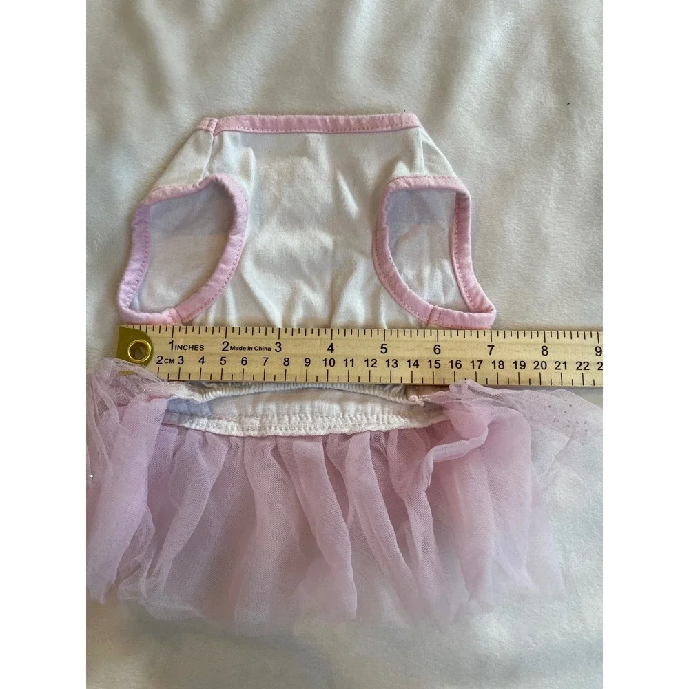 Coco Lane Couture Pink Small and in Charge Dog Tutu Dress Glitter Stars Pet S